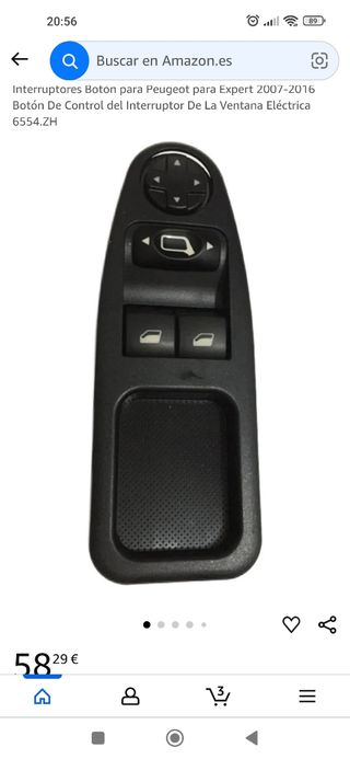 Botón Peugeot elevalunas