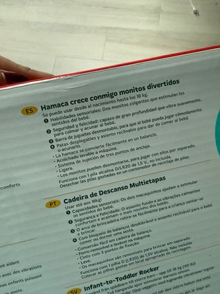 Hamaca fisher price crece conmigo