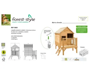 Casa de madera niña