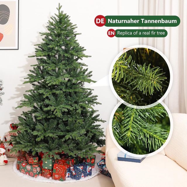 Árbol de navidad con led Yorbai 180cm de PE y PVC