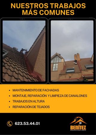 Tejados, cubiertas y canalones