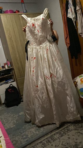 Vestido de novia real para halloween