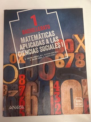 LIBRO 1 BACHILLERATO MATEMATICAS C.Sociales