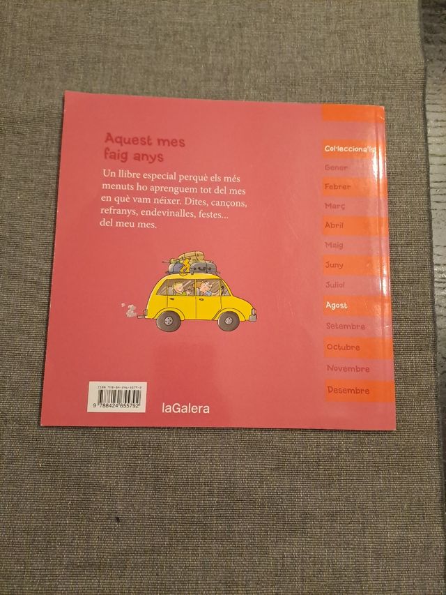 Libro infantil Agost