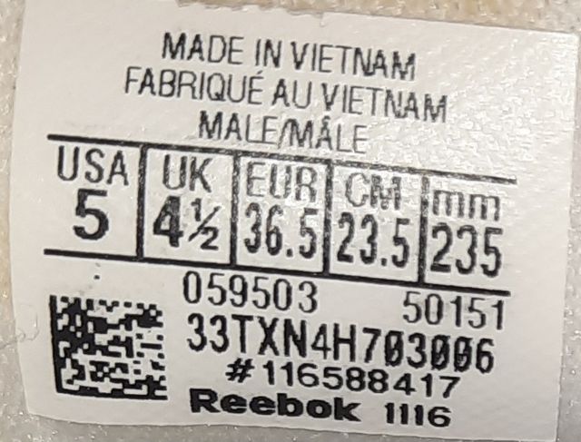 Zapatillas Reebok. Talla 38