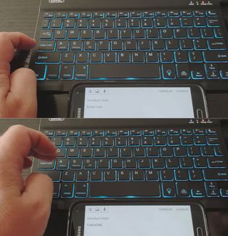 Teclado Bluetooth retroiluminado, + Descuento