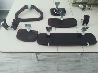 Conjunto espejo y apliques cuarto baño.