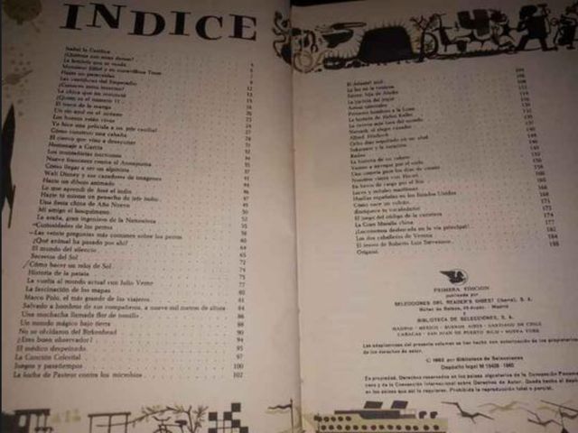 Album juvenil Selecciones Readers Digest 1962