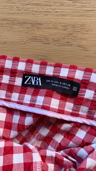 Faldapantalon a cuadros ZARA