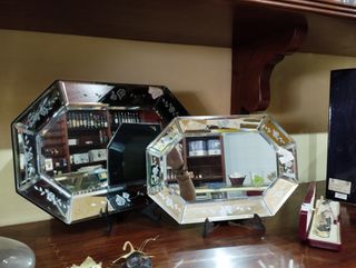 Bandejas talladas Espejo