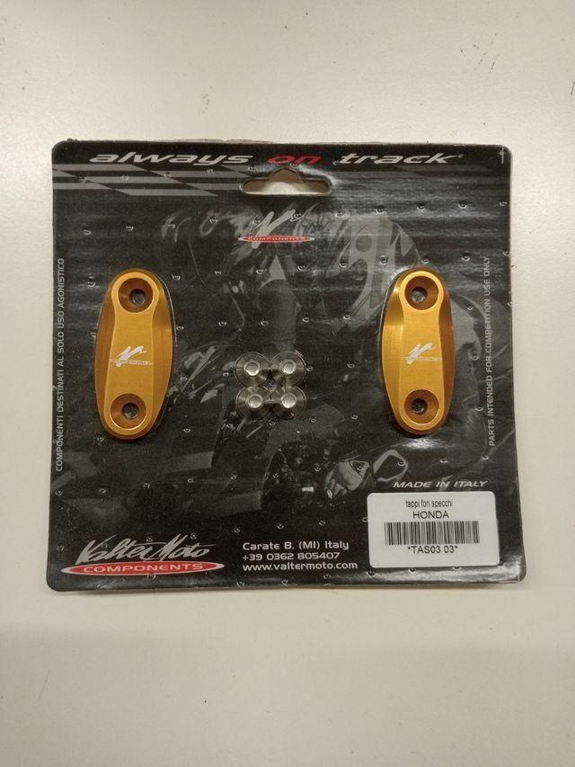 Tappo specchi in ergal per moto Honda CBR rr