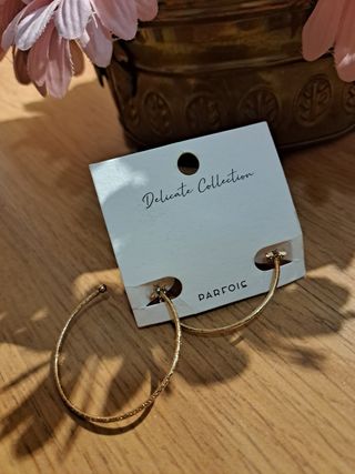 Aros dorados Parfois nuevos