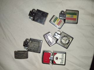Pack de 5 Zippos antiguos