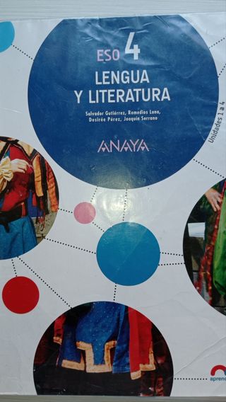 Libro Lengua y literatura 4 ESO Anaya 