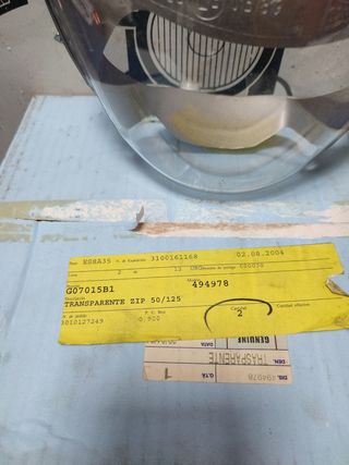 PiaggioZip 50/125 transparente faro