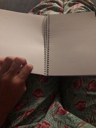 Libreta hojas blancas