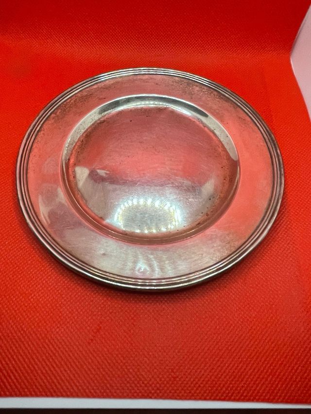 Prato de sobremesa internacional para pão prata esterlina