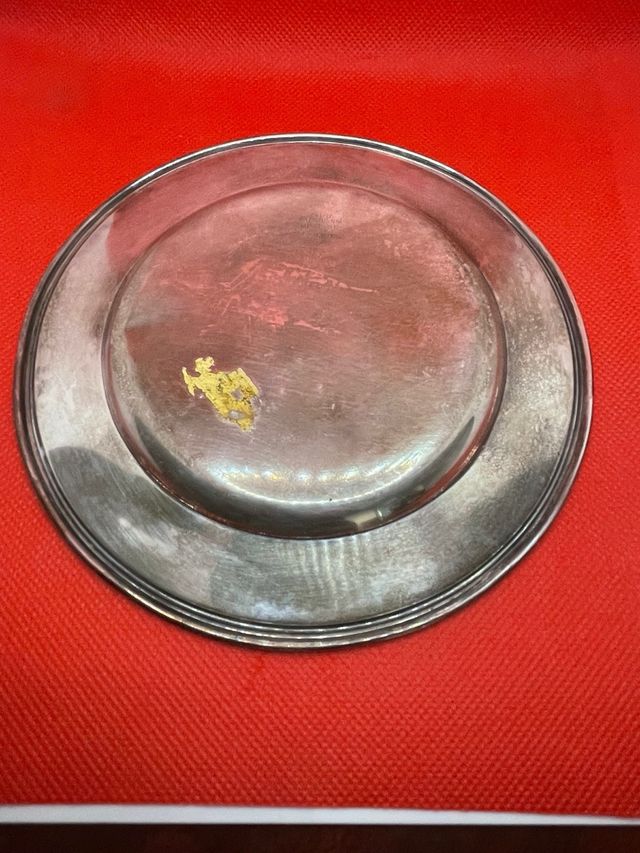 Prato de sobremesa internacional para pão prata esterlina