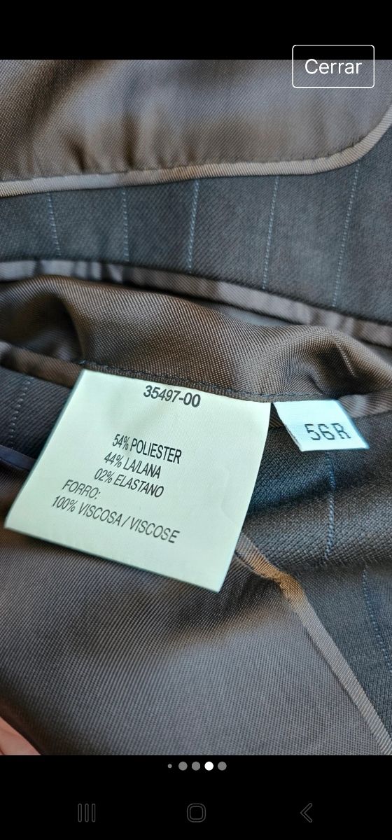 Traje Dustin caballero talla 56