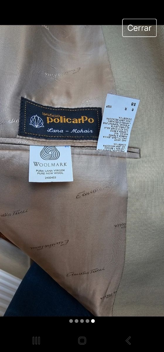 Bonito traje Beige Emidio Tucci