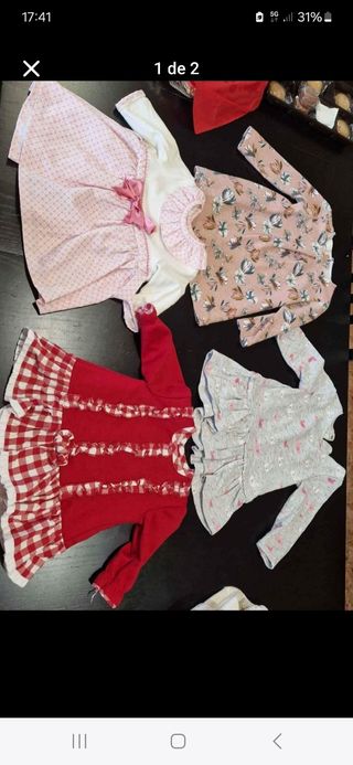 Ropa niña vestidos 12-18 meses 6 vestidos 50€
