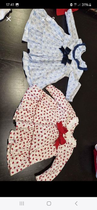Ropa niña vestidos 12-18 meses 6 vestidos 50€
