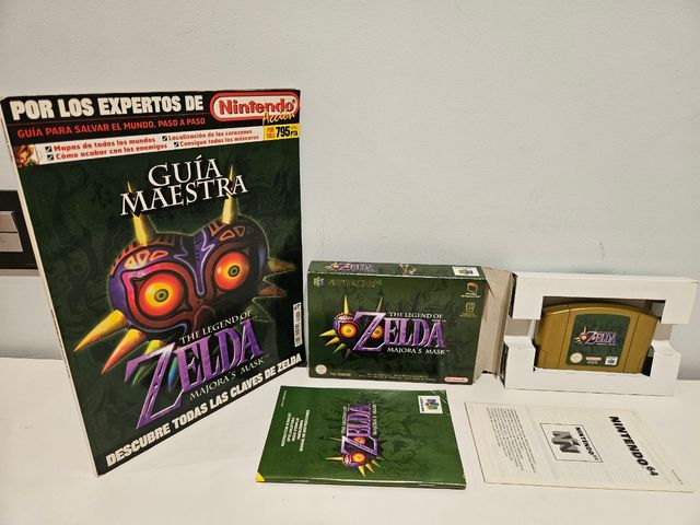 Zelda Majora's Mask con guia nintendo 64