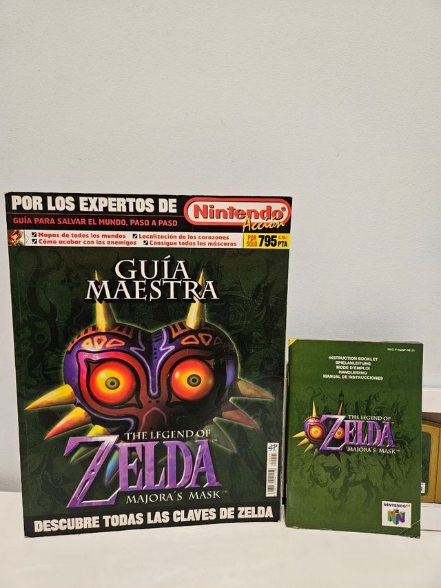 Zelda Majora's Mask con guia nintendo 64