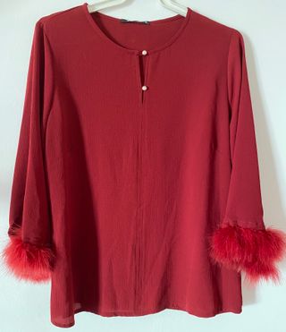 blusa de fiesta. sin uso. talle L