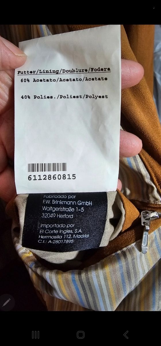 Chaqueta angelina fina marron