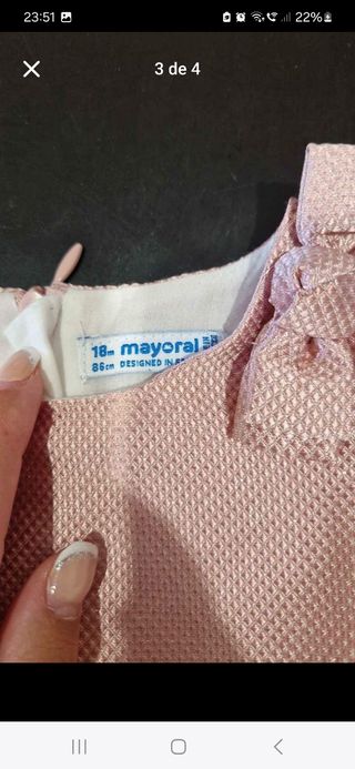 Lote Vestidos mayoral 30€ talla 18-24 meses