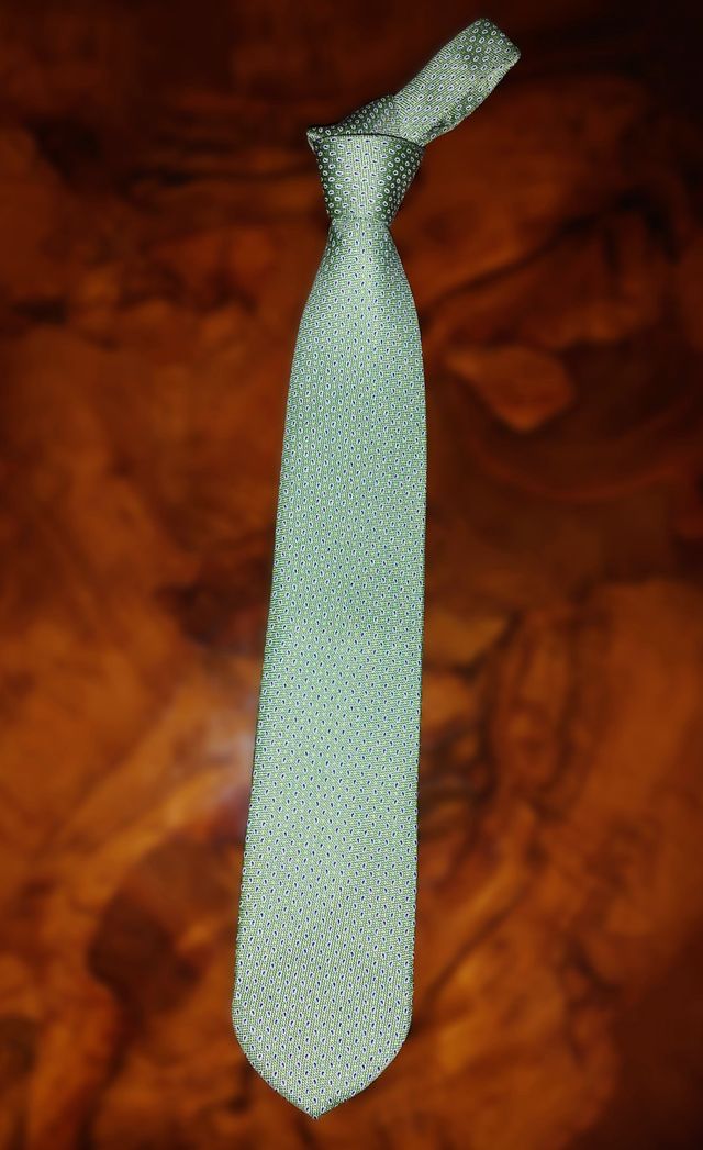 Cravatta DOLCEPUNTA® colore Menta micro-fantasia.