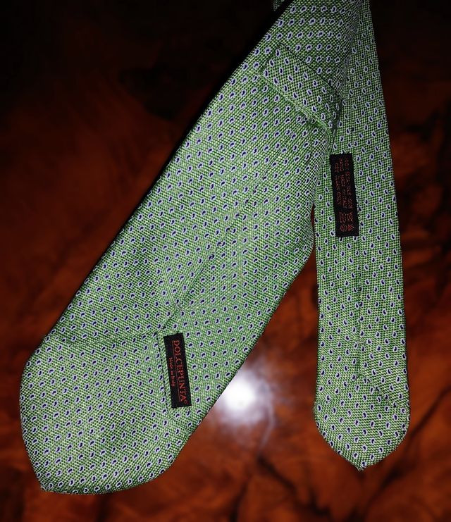 Cravatta DOLCEPUNTA® colore Menta micro-fantasia.