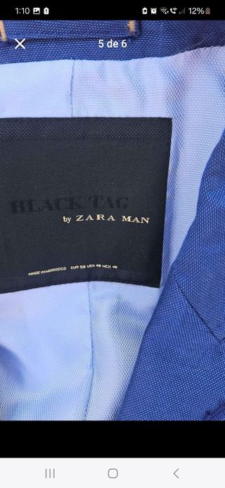 Chaqueta pantalón hombre zara  30€