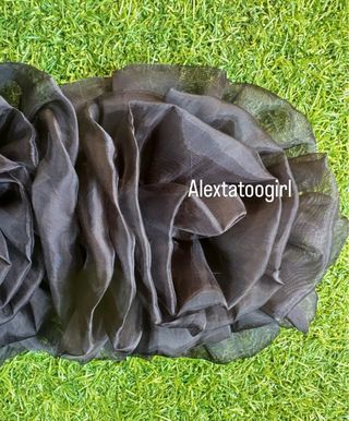Top flores organza Zara S 