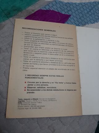 Libro de guia del ciclista 1983