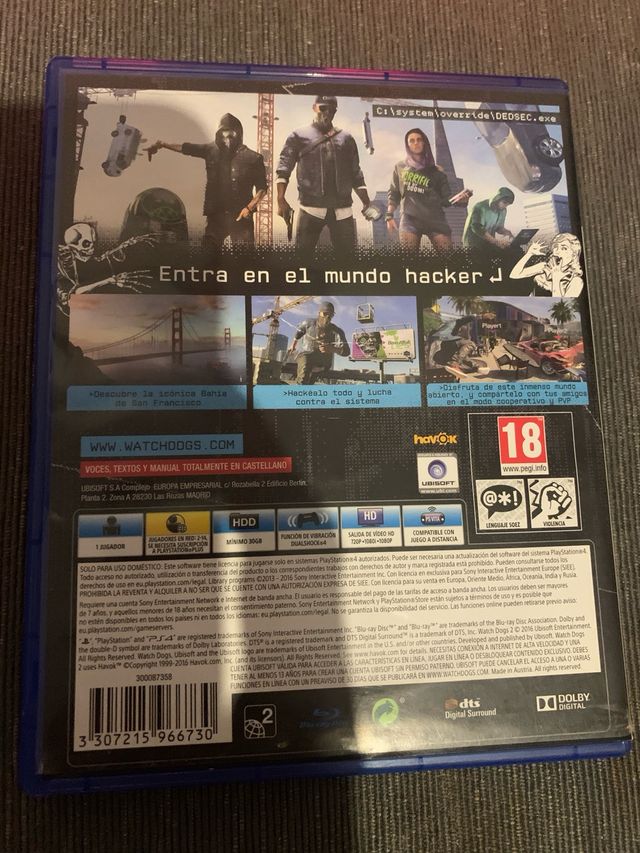 Watch Dogs 2 Playstation 4