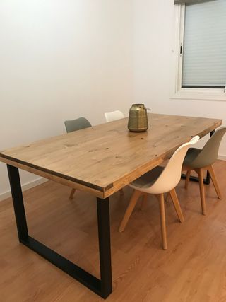 Mesa comedor madera maciza 200x100cm