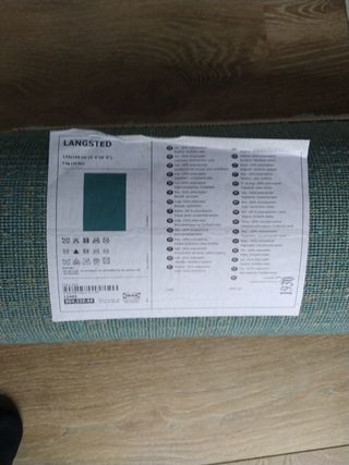 Alfombra azul Ikea Adum azul marina