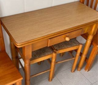 Mesa cocina de pino plegable