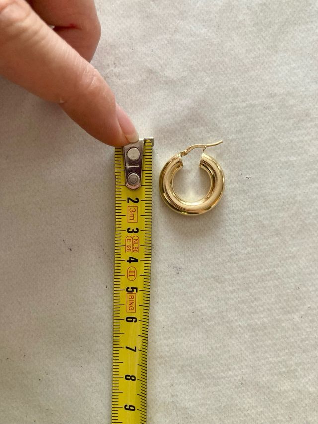 Orecchini cerchio argento 925 dorato