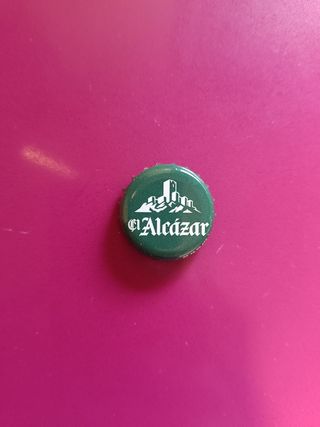 Imán chapa de cerveza El Alcázar 