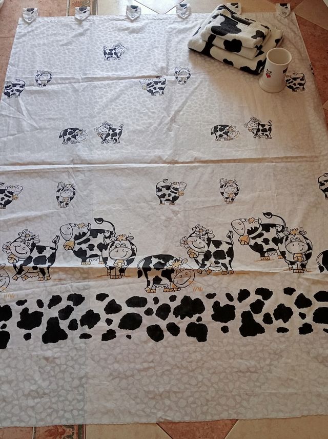 Cortinas de ducha + juego de toallas