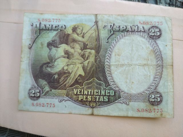 Billetes 50 y 25 pesetas