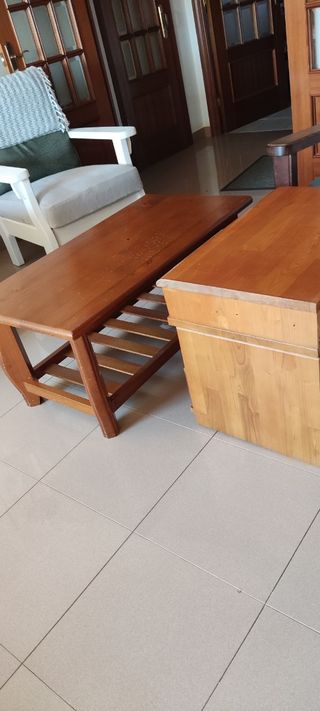 Donación de mesa centro y TV.