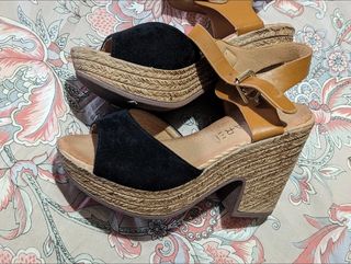 Scarpe aperte a zeppa Pepita Rei