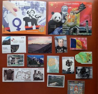Sellos Andorra Nuevos. Emisión completa