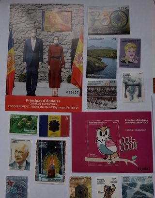Sellos Andorra Nuevos. Emisión completa