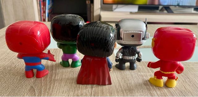 Lote funko super heroes imitación