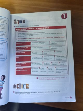 Libro + cuadernillo francés bachillerato